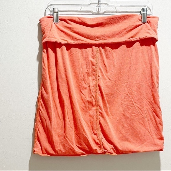 ATHLETA Women’s Orange MIX & MINGLE Foldover Waist Skirt CORAL SUNSET - Picture 3 of 7